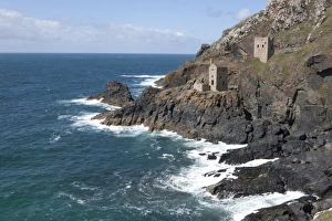 <b class=qtipBold><figcaption>Abandoned Tin Mine</figcaption></b><br>Abandoned Tin Mine on the rocky coast at Botallack near St Just Cornwall England the area was used in Poldark.<br><em>© Paul Felix Photography, Twelve Beacon Park, Pelynt, near Looe, Cornwall, PL13 2PQ</em> Abandoned Tin Mine