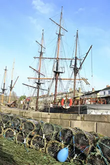 <b class=qtipBold><figcaption>Charlestown</figcaption></b><br>Tall ships in the harbour in the Cornish fishing port of Charlestown on the south coast<br><em>© Paul Felix Photography Twelve Beacon Park Pelynt nr Looe Cornwall PL13 2PQ photos@paulfelix.co.uk 01503 221069</em> Charlestown