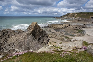 <b class=qtipBold><figcaption>Church Cove</figcaption></b><br>Overlooking the beach at Gunwalloe Church Cove Cornwall England on a sunny spring day, used in Poldard for night filming.<br><em>© Paul Felix Photography, Twelve Beacon Park, Pelynt, near Looe, Cornwall, PL13 2PQ</em> Church Cove