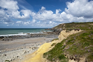 <b class=qtipBold><figcaption>Church Cove</figcaption></b><br>Overlooking the beach at Gunwalloe Church Cove Cornwall England on a sunny spring day used for the night filming in Poldark.<br><em>© Paul Felix Photography Twelve Beacon Park, Pelynt, Near Looe PL13 2PQ Cornwall England</em> Church Cove