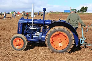 <b class=qtipBold><figcaption>Ploughing Match</figcaption></b><br>A Fordson tractor at a Ploughing Match at Pelynt near Looe in Cornwall on a autumn day<br><em>© Paul Felix Photography Twelve Beacon Park Pelynt nr Looe Cornwall PL13 2PQ photos@paulfelix.co.uk 01503 221069</em> Ploughing Match