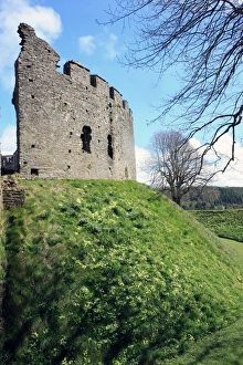 <b class=qtipBold><figcaption>Restormel castle</figcaption></b><br>The 13th century circular keep of Restormel castle at Lostwithiel Cornwall on a spring day<br><em>© Paul Felix Photography Twelve Beacon Park Pelynt nr Looe Cornwall PL13 2PQ photos@paulfelix.co.uk 01503 221069</em> Restormel castle