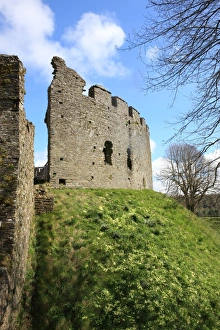 <b class=qtipBold><figcaption>Restormel castle</figcaption></b><br>The 13th century circular keep of Restormel castle at Lostwithiel Cornwall on a spring day<br><em>© Paul Felix Photography Twelve Beacon Park Pelynt nr Looe Cornwall PL13 2PQ photos@paulfelix.co.uk 01503 221069</em> Restormel castle
