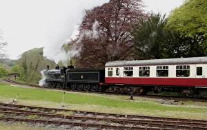 <b class=qtipBold><figcaption>Steam Power</figcaption></b><br>An old Express Steam Engine 30120 on the Bodmin & Wenford Railway at Bodmin Parkway station in Cornwall England, Its a LSWR Class T9 Greyhound 4-4-0, built in1899 and was used on the Plymouth Line.<br><em>© Paul Felix Photography Twelve Beacon Park Pelynt nr Looe Cornwall PL13 2PQ England</em> Steam Power