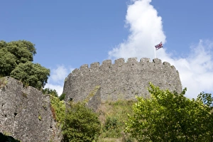 Trematon Castle with its fine Keep and the Union Flag (Jack ) flying over it Trematon Castle with its fine Keep and the Union Flag (Jack ) flying over it